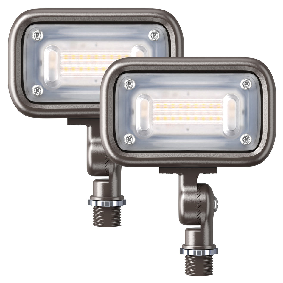 KUKUPPO 12PACK 15W LED Knuckle Flood Light - 1500LM, 4000K, 100-277V