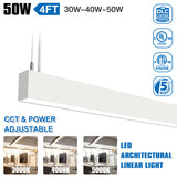 KUKUPPO 2PACK 4FT 50/40/30W LED Architectual Light - 6250LM, 3000/4000/5000K, 120-277V, 0-10V Dimmable