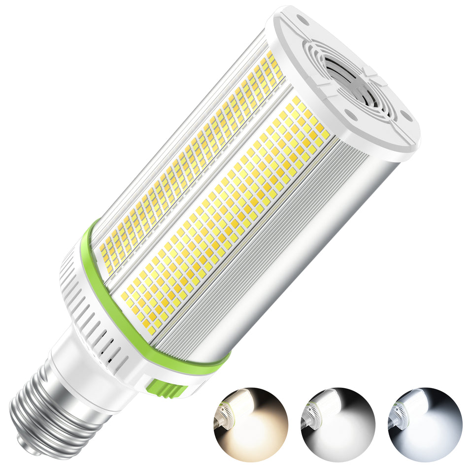 KUKUPPO 120W/100W/80W LED Horizontal Corn Light - ETL&DLC&CE,18000LM,4500/5000/5700K,E39,277-480VAC,PC Cover