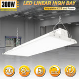 KUKUPPO 2 Pack 4FT 300/225/160W LED Linear High Bay - 45000LM, 3500/4000/5000K, 120-277V, 0-10V Dimmable