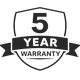 5 Year Warranty