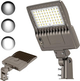 KUKUPPO 240/200/150W LED Shoebox Light - Built-in Photocell Series, 36000LM, 100–277V, 5000K, Slip Fitter