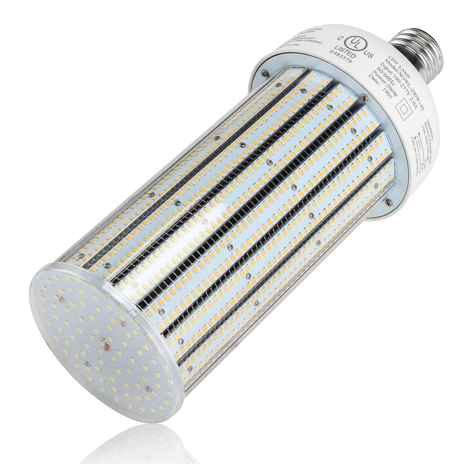 KUKUPPO 60W LED Corn Light - ETL&UL&CE,8400LM,5000K,100-277VAC,E39,PC Cover