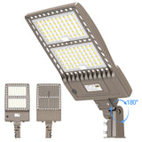 KUKUPPO 320W LED Shoebox Light - DLC&UL,48000LM, AC100-277V,5000K,IP65,Slip Fitter