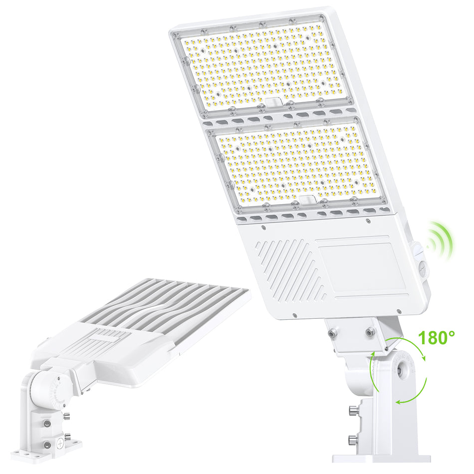 KUKUPPO 320W/240W/200W LED Parking Lot Light - 48000LM, 100–277V, 5000K, A&N Bracket