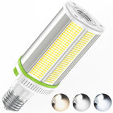 KUKUPPO 120W/100W/80W LED Horizontal Corn Light - ETL&DLC&CE,18000LM,4500/5000/5700K,E39,100-277VAC,PC Cover