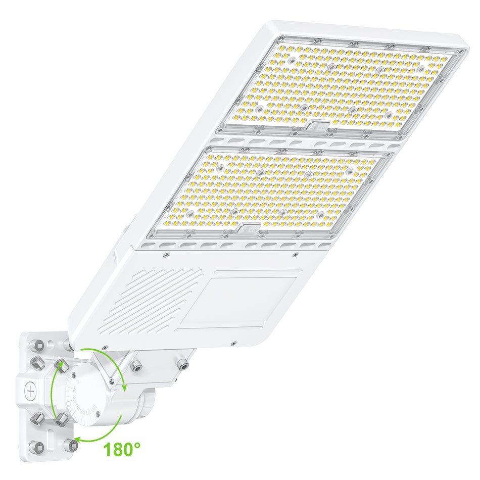 KUKUPPO 320W/240W/200W LED Parking Lot Light - 48000LM, 100–277V, 5000K, A&N Bracket