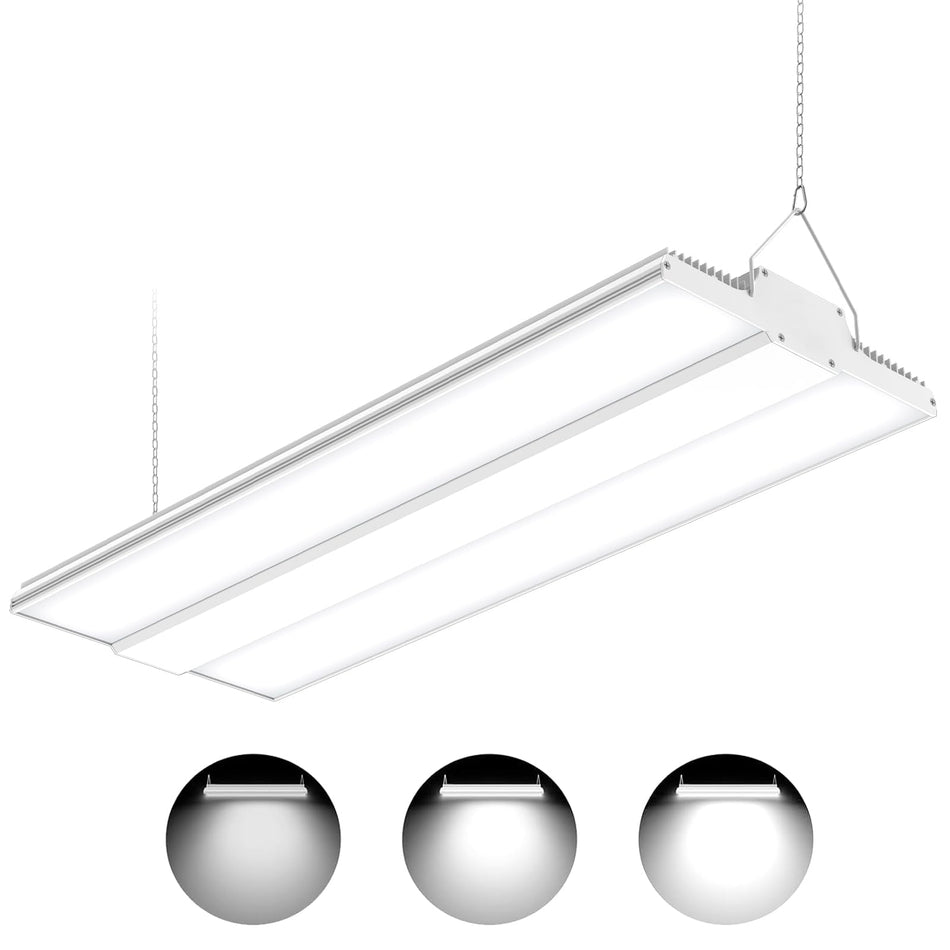 KUKUPPO 400W LED Linear High Bay - UL/DLC/ETL,60000LM,5000K,277-480VAC,0-10V Dimmable