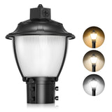 KUKUPPO 80W/64W/48W LED Post Top Light - ETL&DLC,12000LM,3000K/4000K/5000K,100-277VAC,IP65,With Built-In Photocell