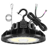 KUKUPPO 150W/120W/90W LED High Bay Light - ETL&DLC,22500LM,5000K,100-277V,With Microwave Expansion Port,120°