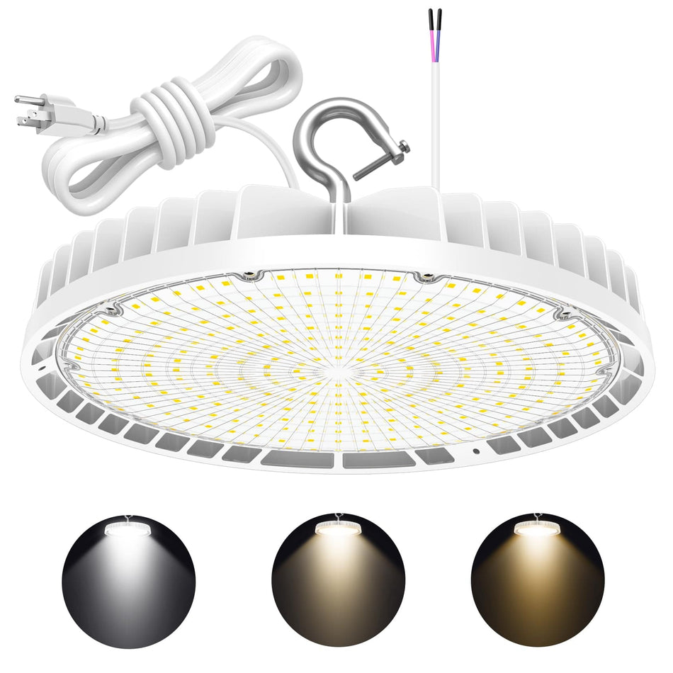 KUKUPPO 150W-240W LED High Bay Light - Dimmable Series, 100-277V, 4500/5000/5700K, US Plug