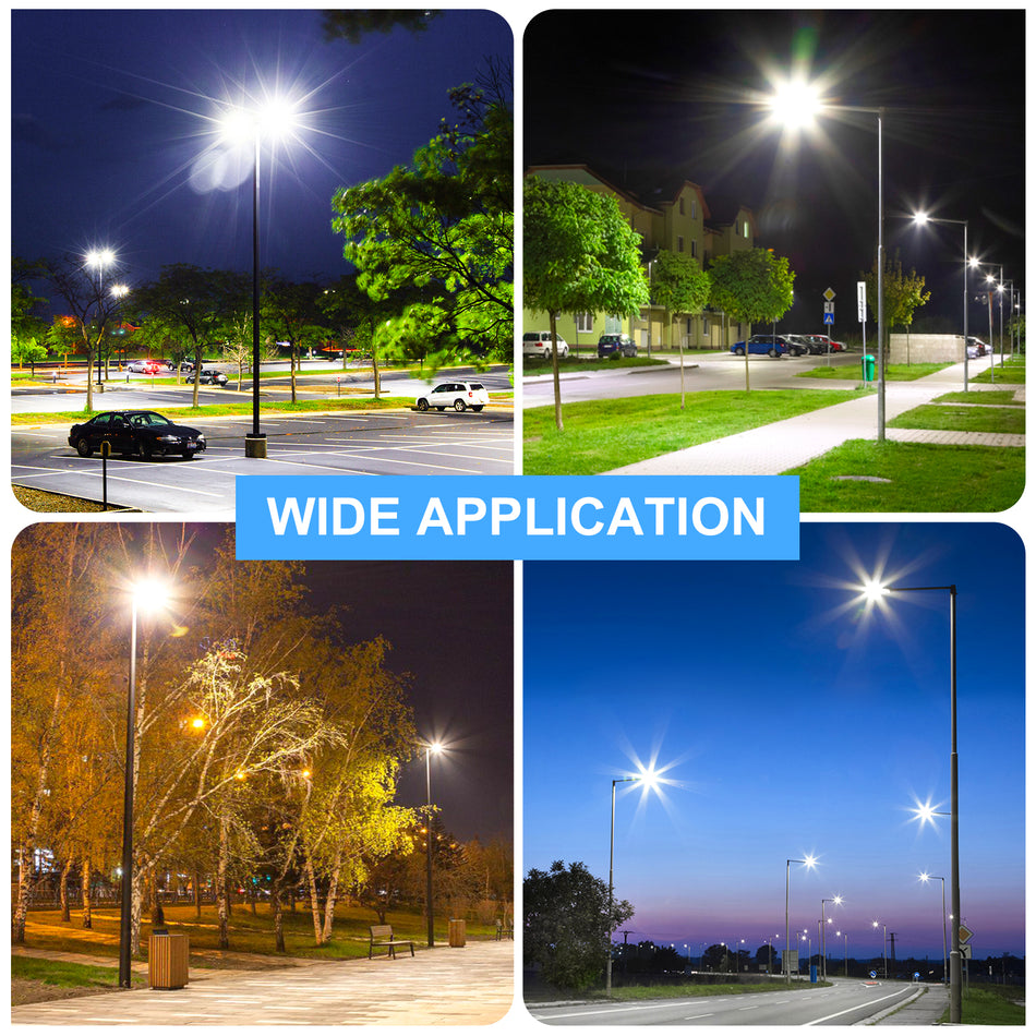 KUKUPPO 450W/360W/270W LED Shoebox Light - 67500LM, 100–277V, 5000K, Slip Fitter