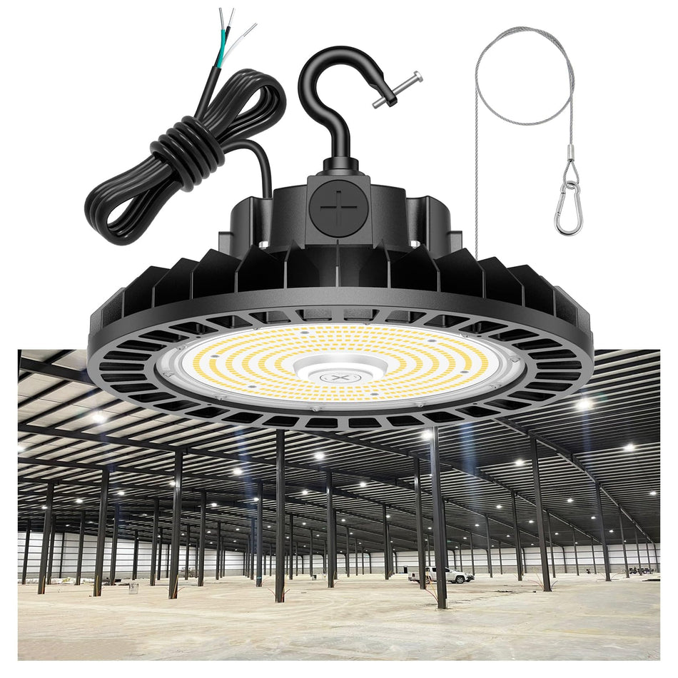 KUKUPPO 300/240/180W LED High Bay Light - Dimmable Series, 45000lm, 100-277V