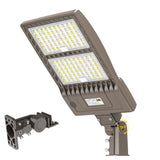 KUKUPPO 240W-400W LED Shoebox Light - Adjustable Wattage Series, 277-480V, 5000K, With Photocell