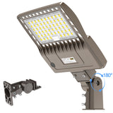 KUKUPPO 240/200/150W LED Shoebox Light - Built-in Photocell Series, 36000LM, 100–277V, 5000K