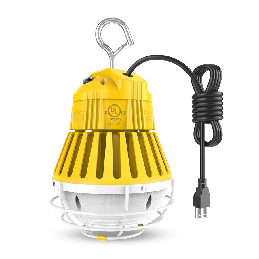 KUKUPPO 100W/80W/60W LED Temporary Work Light - ETL(NRTL Certified),15000LM,5000K,100-277VAC,US Plug
