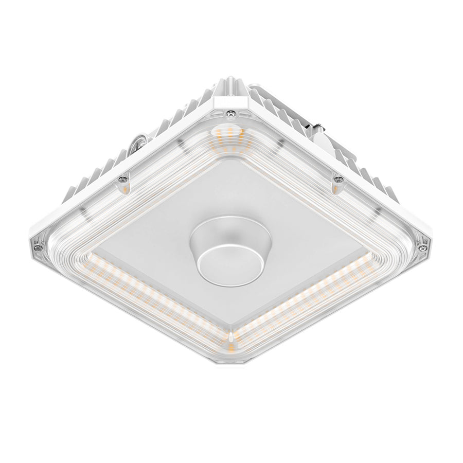 KUKUPPO 60W/48W/36W LED Canopy Light - ETL&DLC&CE,9000LM,4500K/5000K/5700K,100-277VAC,With Built-In Photocell