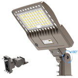 KUKUPPO 240/200/150W LED Shoebox Light - Built-in Photocell Series, 36000LM, 100–277V, 5000K