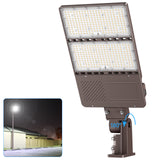 KUKUPPO 320W/256W/192W LED Parking Lot Light - UL&DLC&ETL,48000LM,5000K,277-480V,IP65,With Photocell,No Bracket
