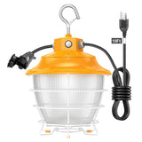 KUKUPPO 100W/80W/60W LED Temporary Work Light - ETL,15000ML,4500/5000/5700K,100-277VAC,US Plug,IP65