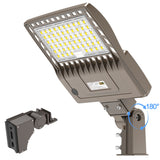 KUKUPPO 240/200/150W LED Shoebox Light - Built-in Photocell Series, 36000LM, 100–277V, 5000K