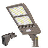 KUKUPPO 240W-400W LED Shoebox Light - Adjustable Wattage Series, 277-480V, 5000K, With Photocell